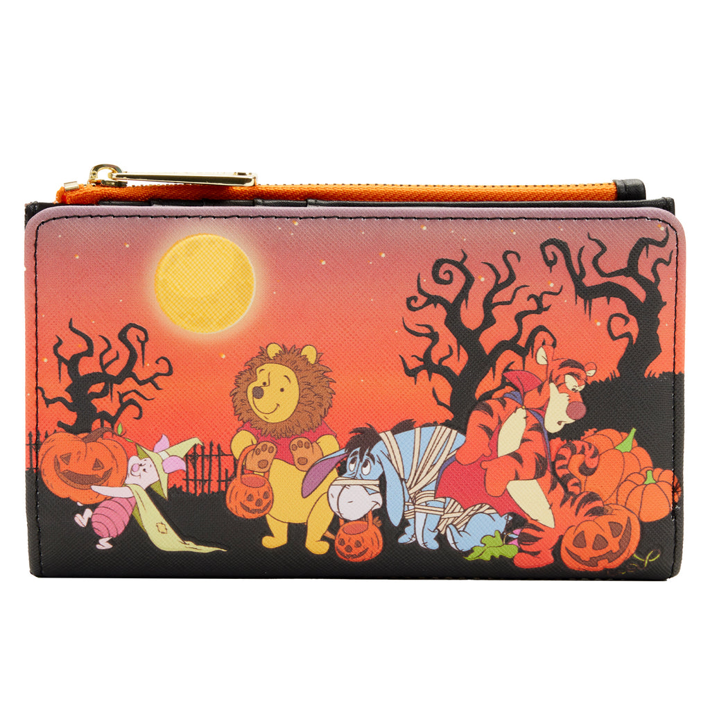 Disney Winnie The Pooh Halloween Group Flap Wallet