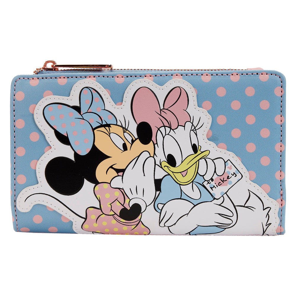 Disney Minnie Daisy Pastel Dots Flap Wallet