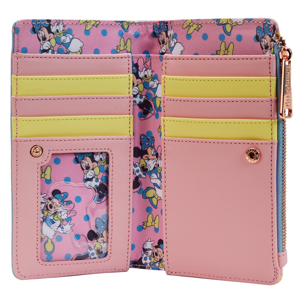 Disney Minnie Daisy Pastel Dots Flap Wallet