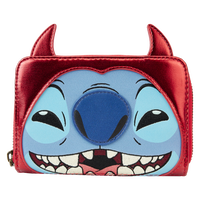 Disney Stitch Devil Cosplay Zip Around Wallet
