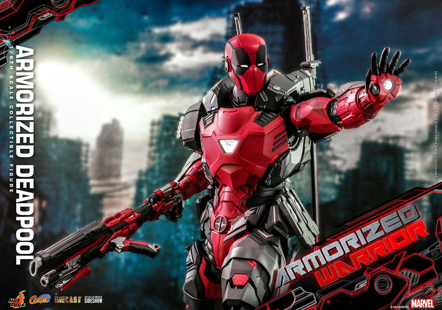 Armorized Deadpool 1:6 Scale Collectible Figure Diecast