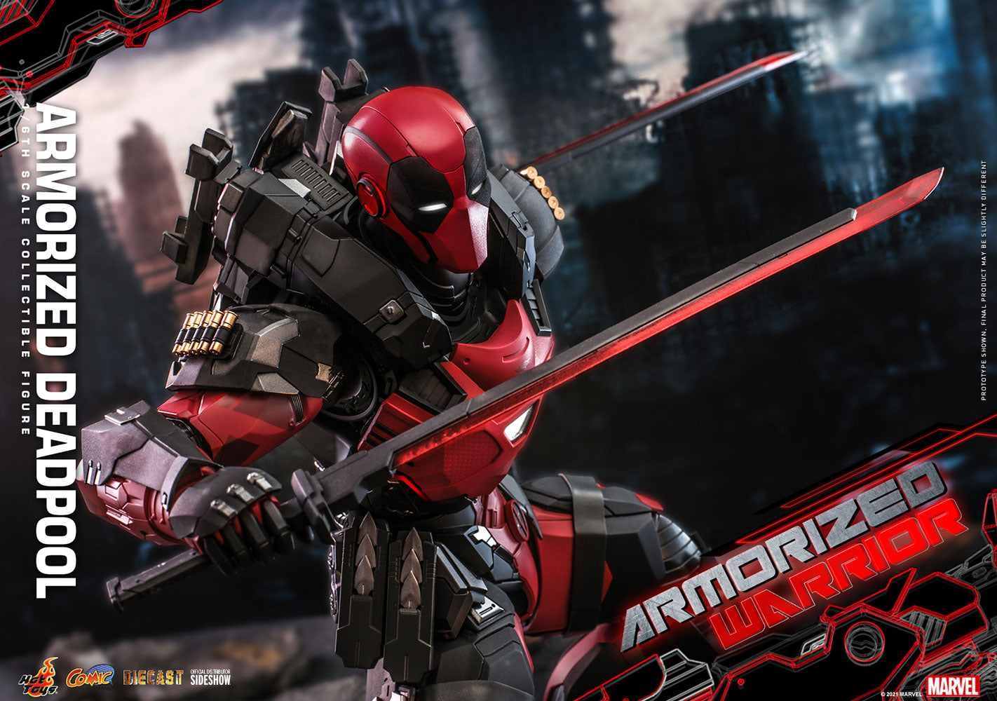Armorized Deadpool 1:6 Scale Collectible Figure Diecast