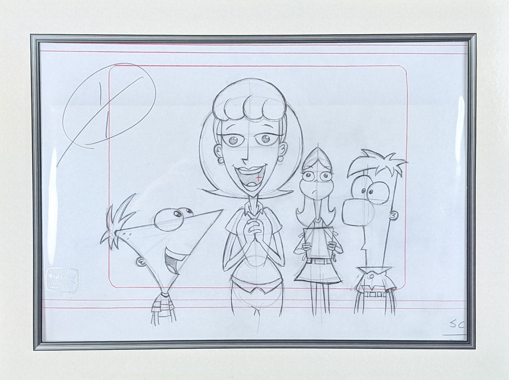 Phineas & Ferb Production Drawing