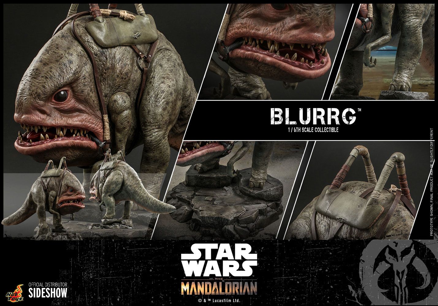 Star Wars-The Mandalorian-Blurrg 1:6 Statue (Hot Toys)