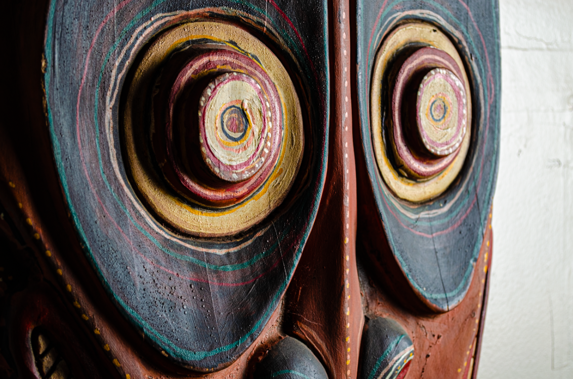 Original "New Guinea" Carved Tiki Mask