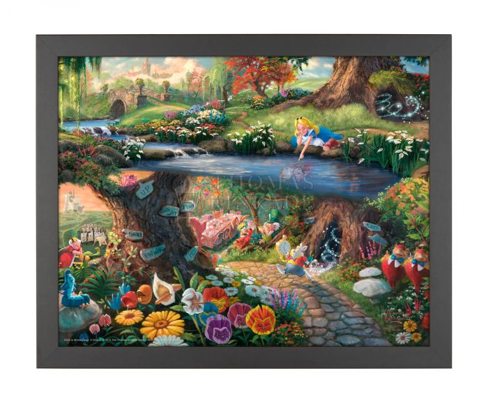 Alice in Wonderland-Black Framed Art Print