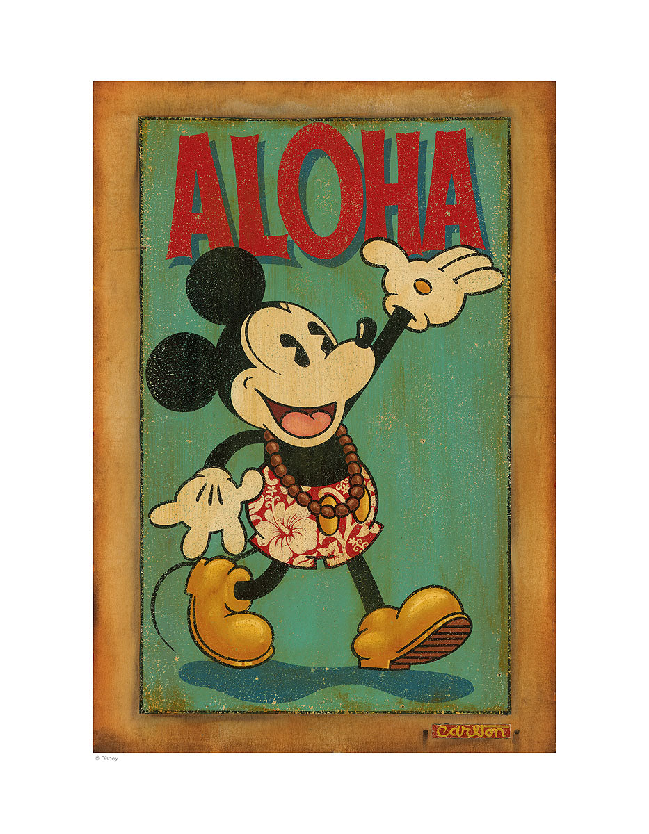 Aloha - Lithograph on paper