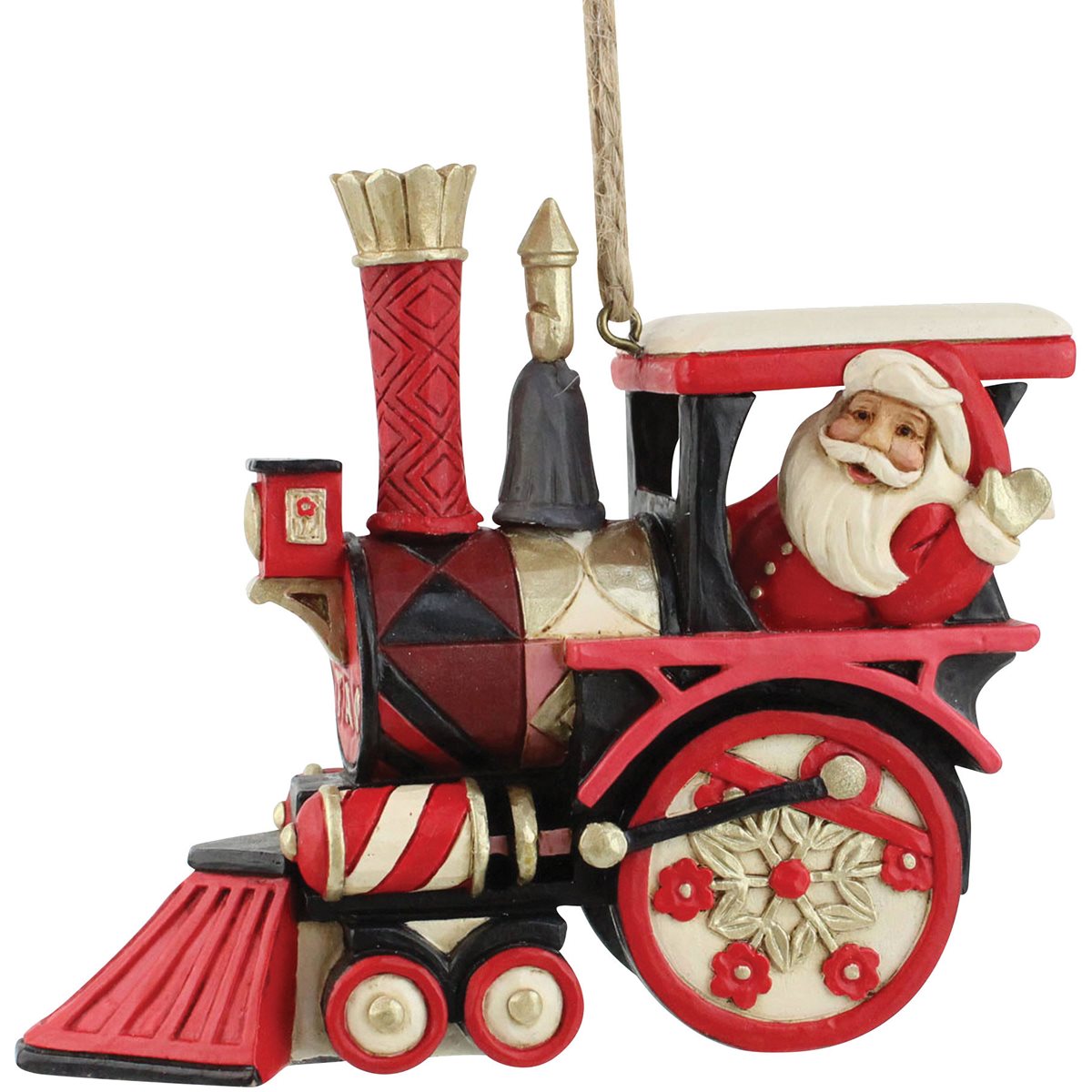 FAO Schwarz - Santa In Train Ornament By Jim Shore