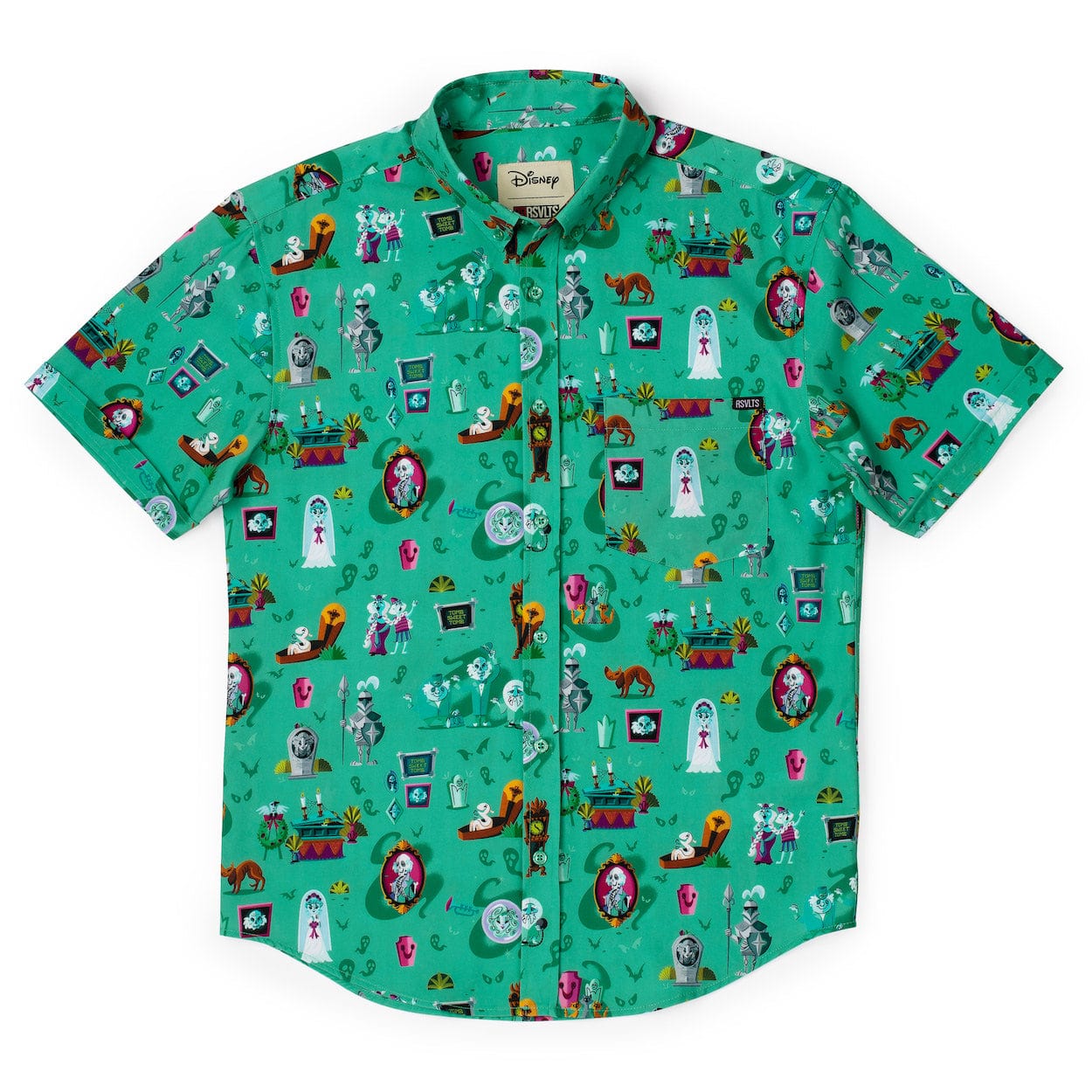 RSVLTS Disney Haunted Mansion After-life of the Party Short Sleeve Shirt
