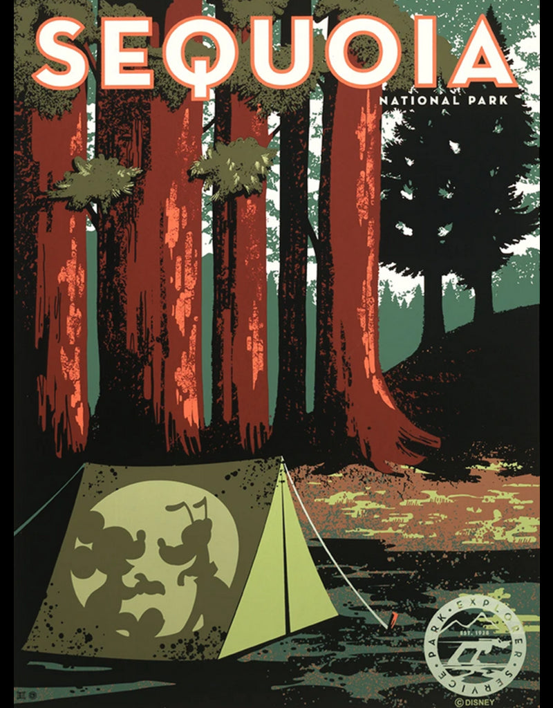 Sequoia Travel Poster by Bret Iwan