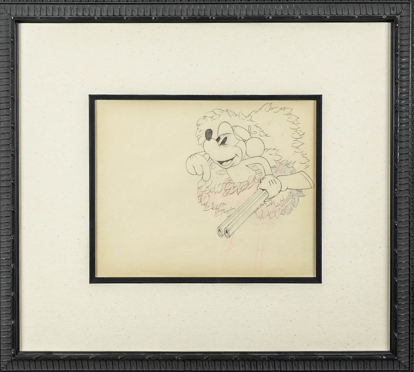 Mickey Mouse Hunting Production Drawing