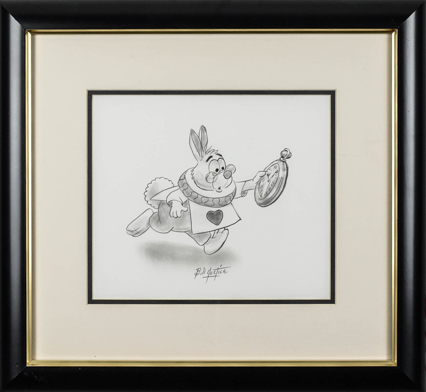 White Rabbit from Alice in Wonderland Original Drawing