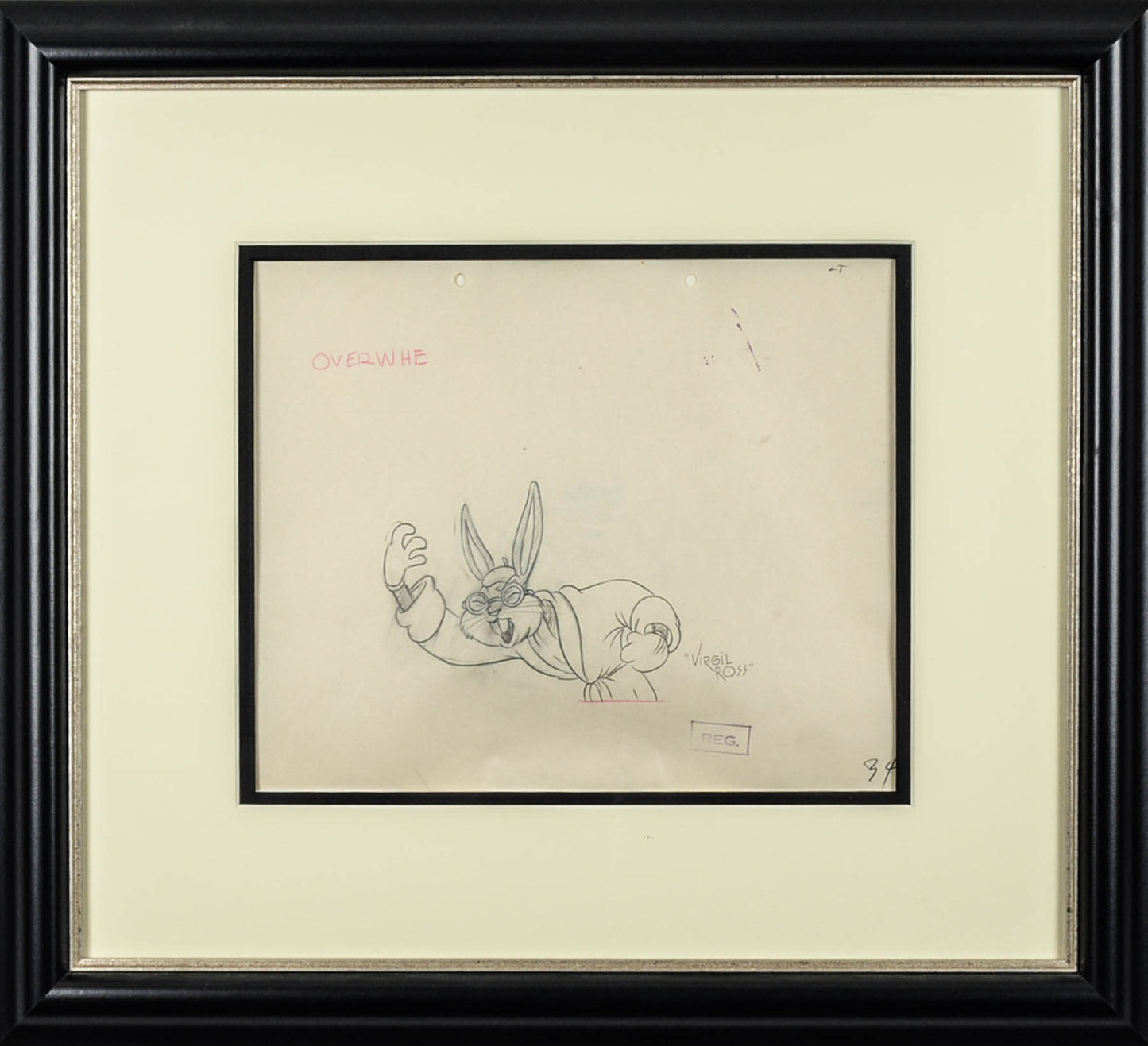 Kung Fu Bugs Bunny Production Drawing