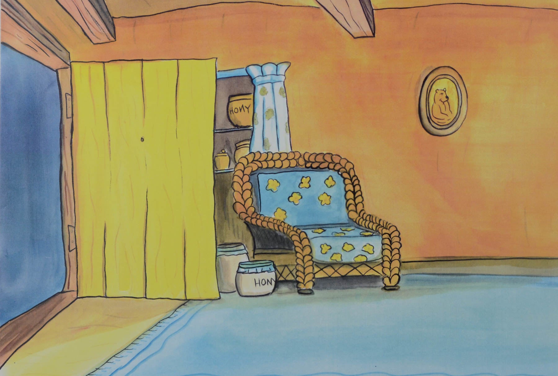 Winnie The Pooh Background Print