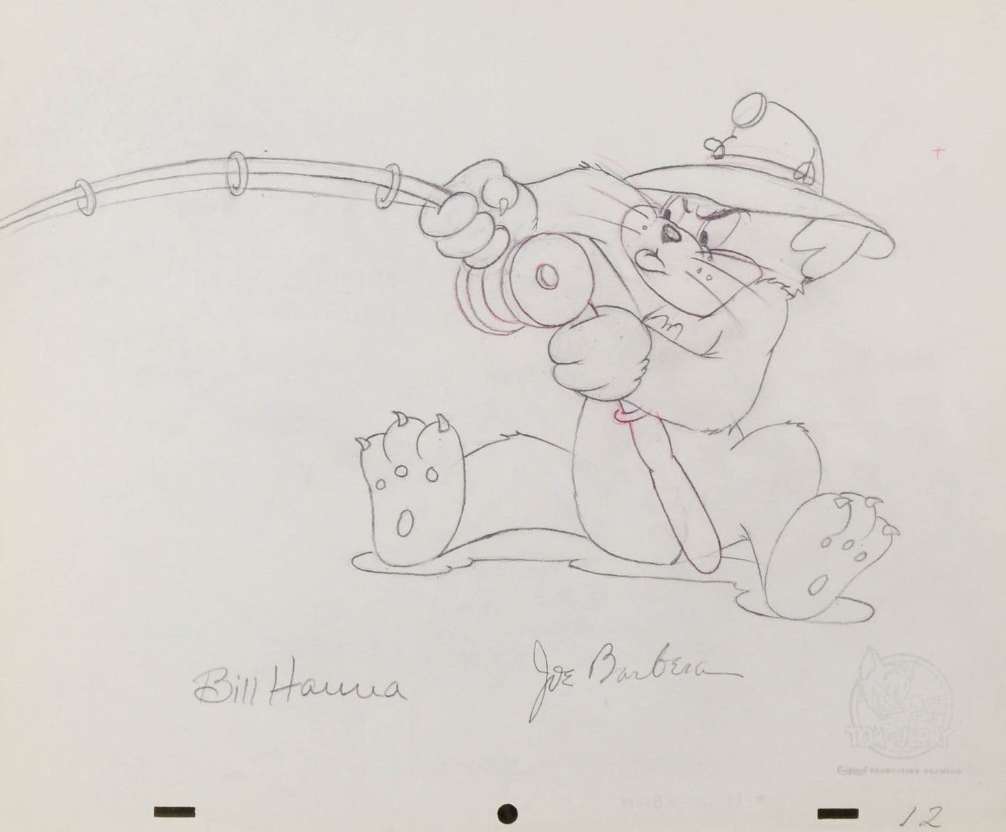 Catching Fish-Tom And Jerry Production Drawing