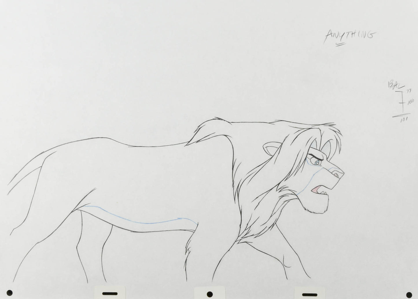 Lion King Simba Production Drawing