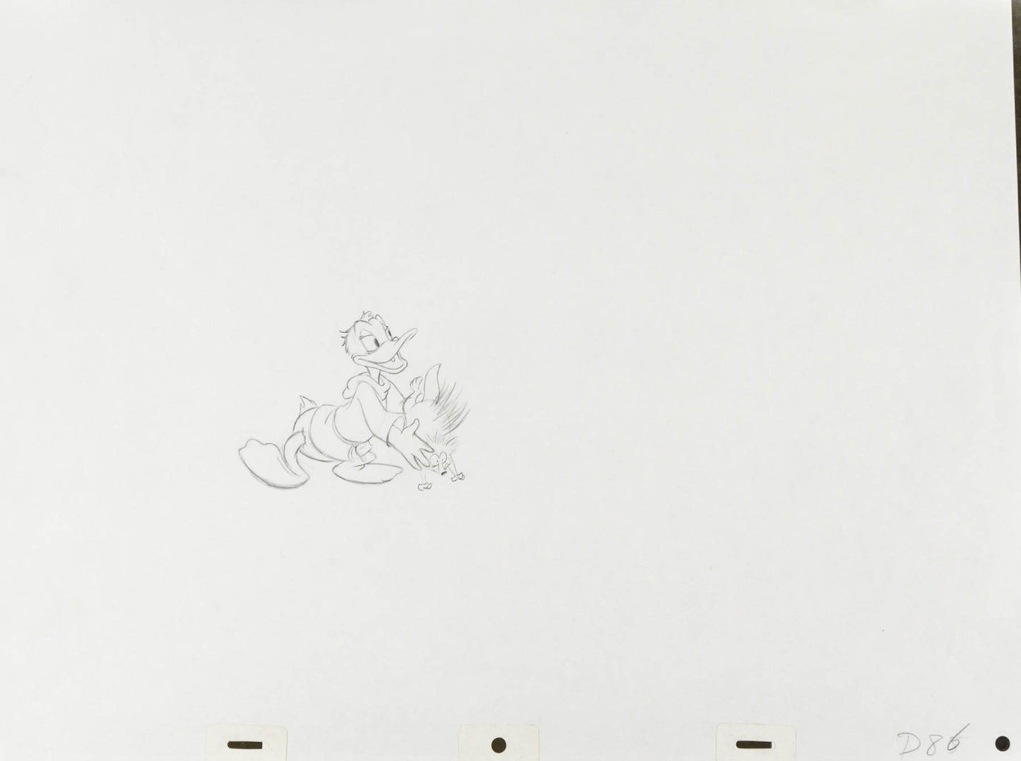 Donald Duck Production Drawing