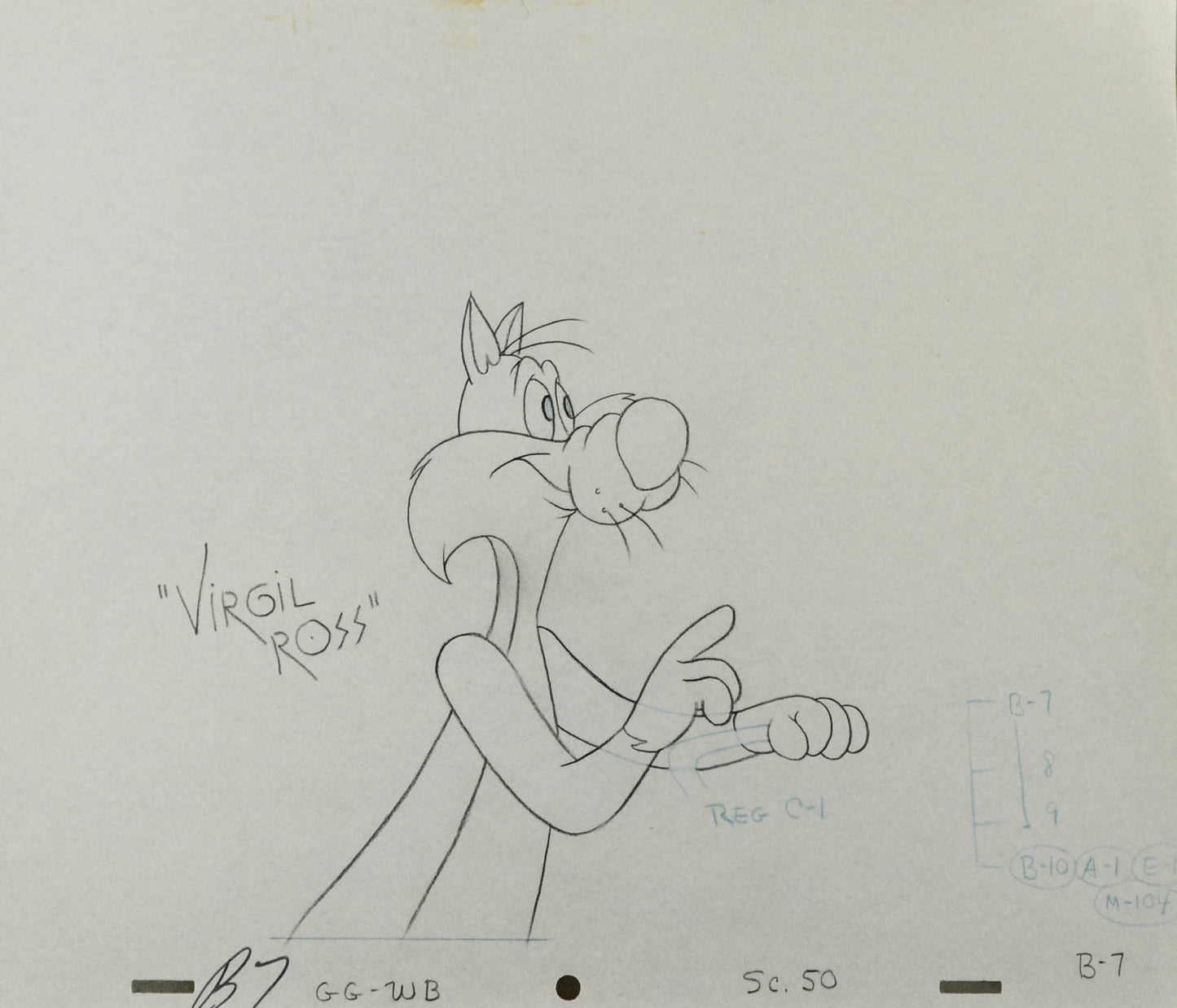 Sylvester Production Drawing