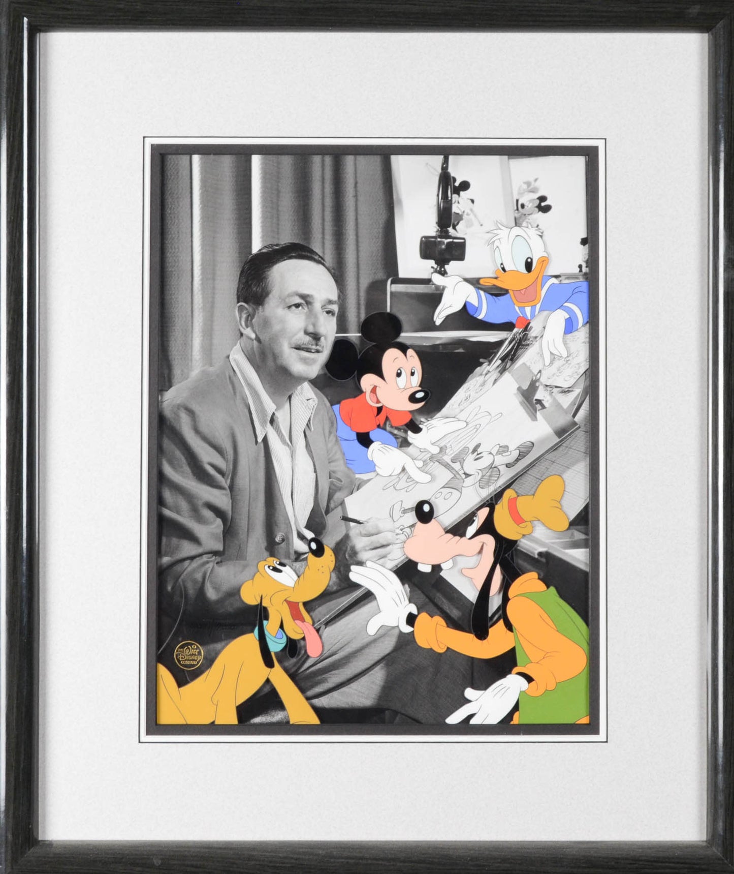 Walt Disney Storyboard  Photo with Cel Over Lay