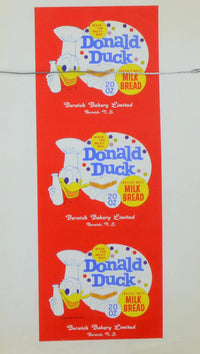Vintage Donald Duck Bread Ad & Wrapper