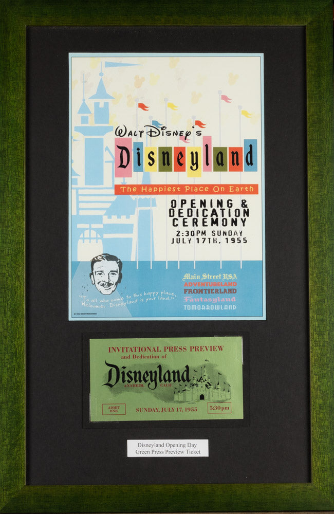 Disneyland Green Press Preview Ticket