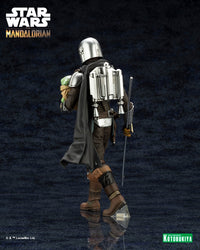 MANDALORIAN AND GROGU WITH BESKAR STAFF ARTFX STATUE