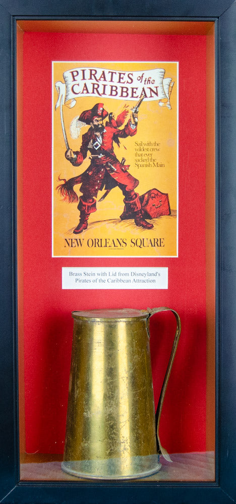 Brass Stein With Lid from Disney World's Pirates of the Caribbean Attraction