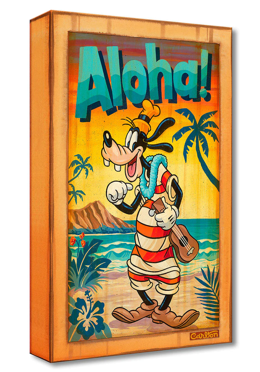 A Goofy Aloha-Disney Treasure On Canvas