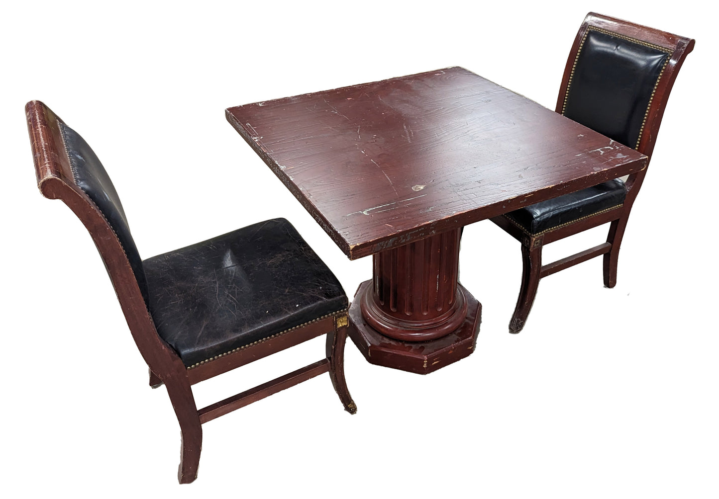 Original Table and Two Chairs from Club 33 in Disneyland