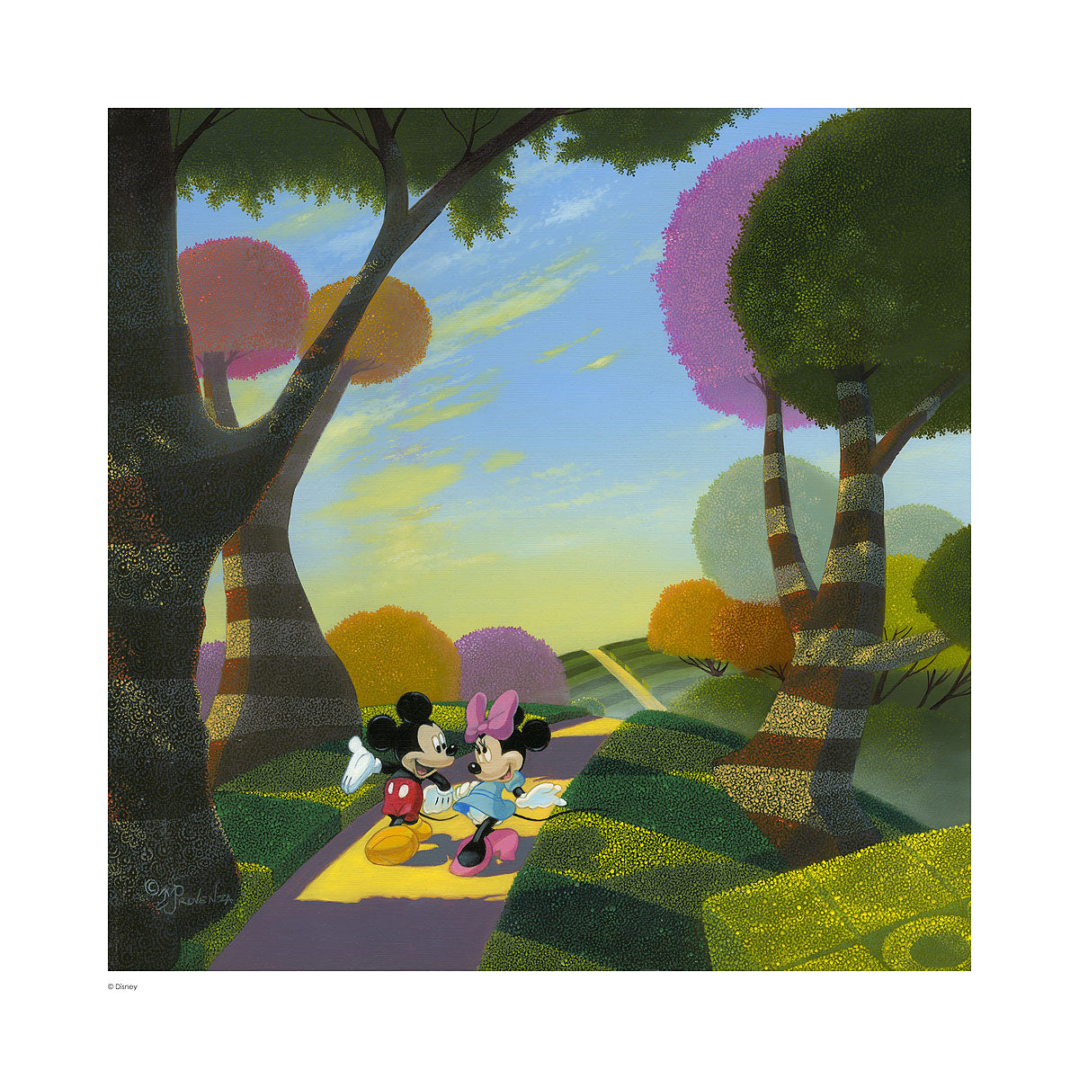 A Walk in the Park - Lithograph on paper