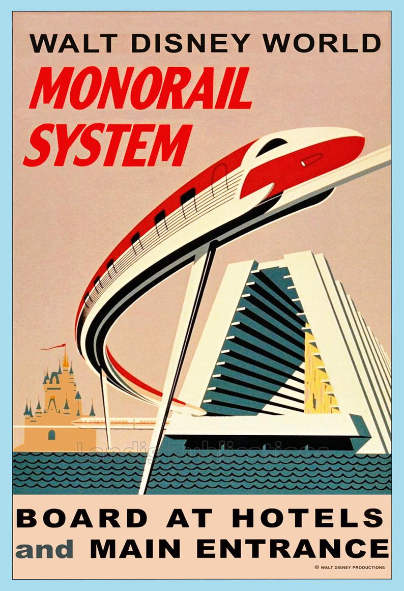Monorail Attraction Poster