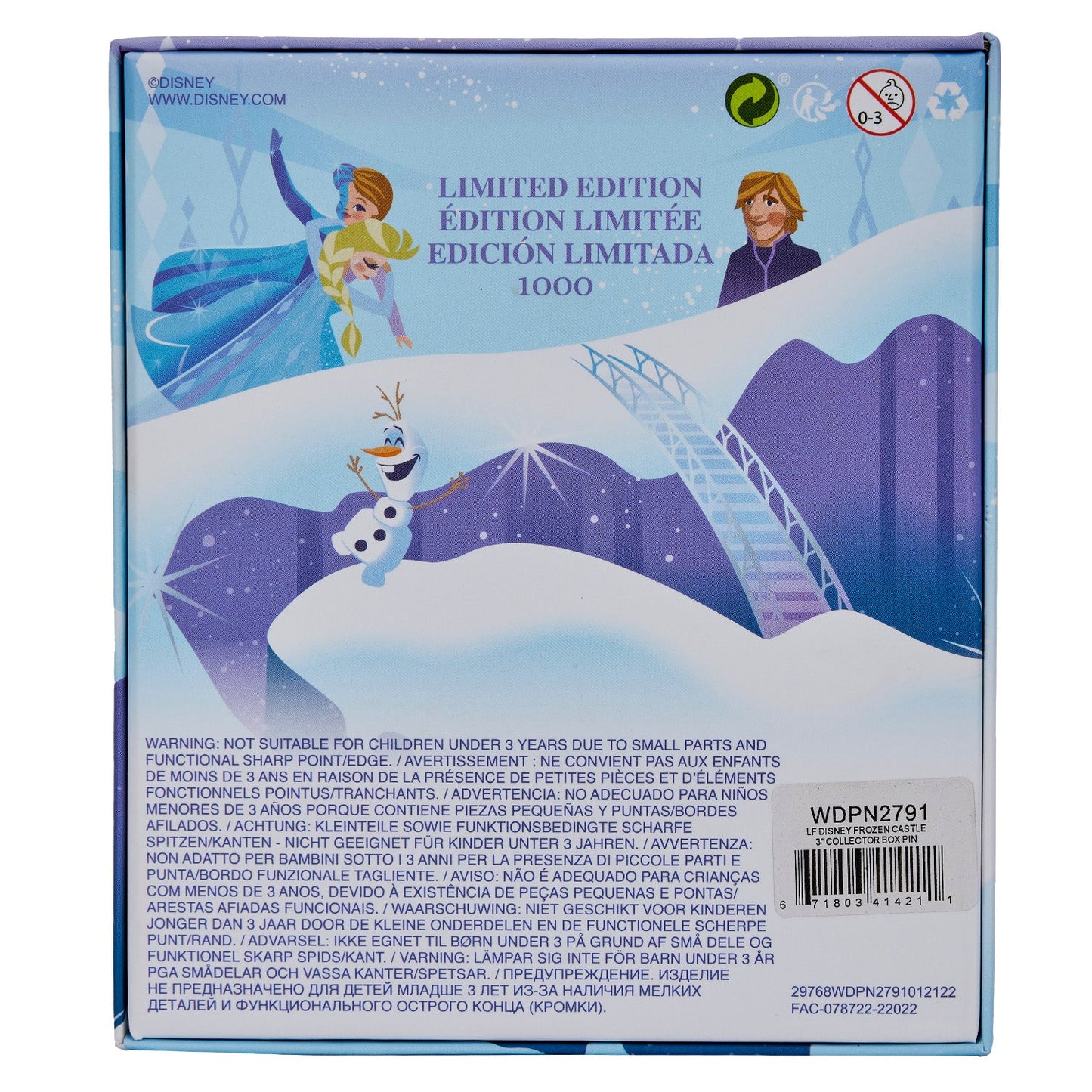Disney Frozen Castle 3" Collector Pin