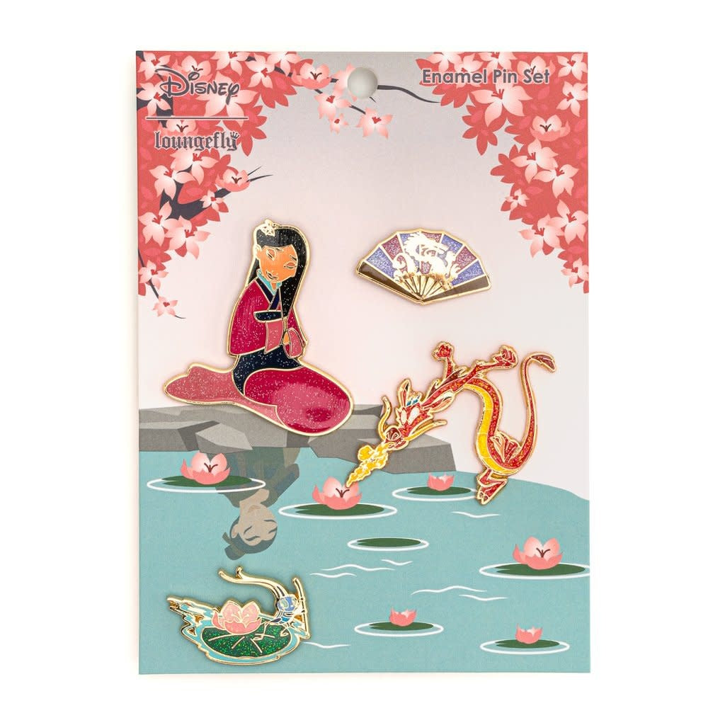 Loungefly Mulan Enamel Pin Set