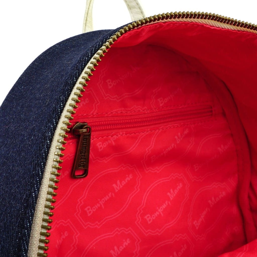 Loungefly Marie Denim Mini Backpack
