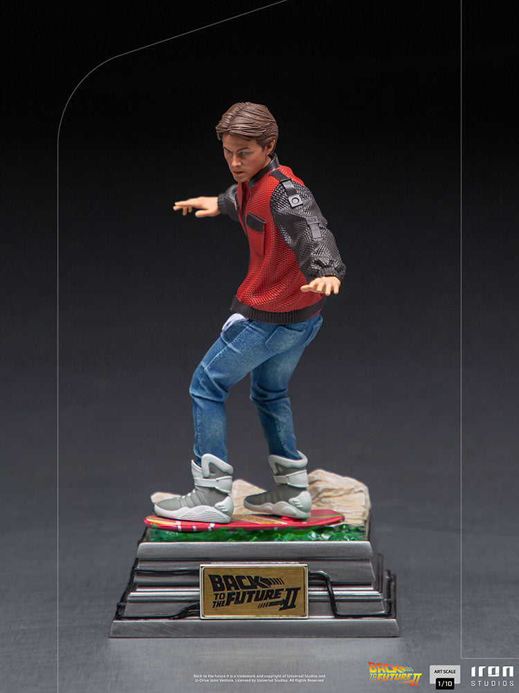 Marty McFly On Hoverboard 1:10 Scale Iron Studios