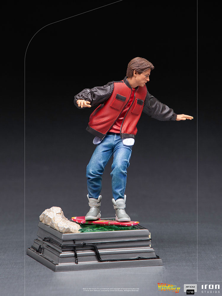 Marty McFly On Hoverboard 1:10 Scale Iron Studios