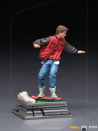 Marty McFly On Hoverboard 1:10 Scale Iron Studios