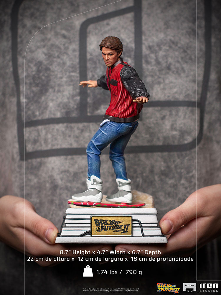 Marty McFly On Hoverboard 1:10 Scale Iron Studios