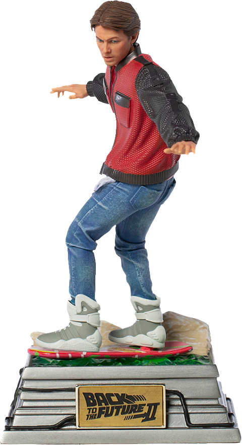 Marty McFly On Hoverboard 1:10 Scale Iron Studios