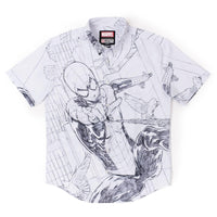 Spiderman Web Surfing Short Sleeve Shirt
