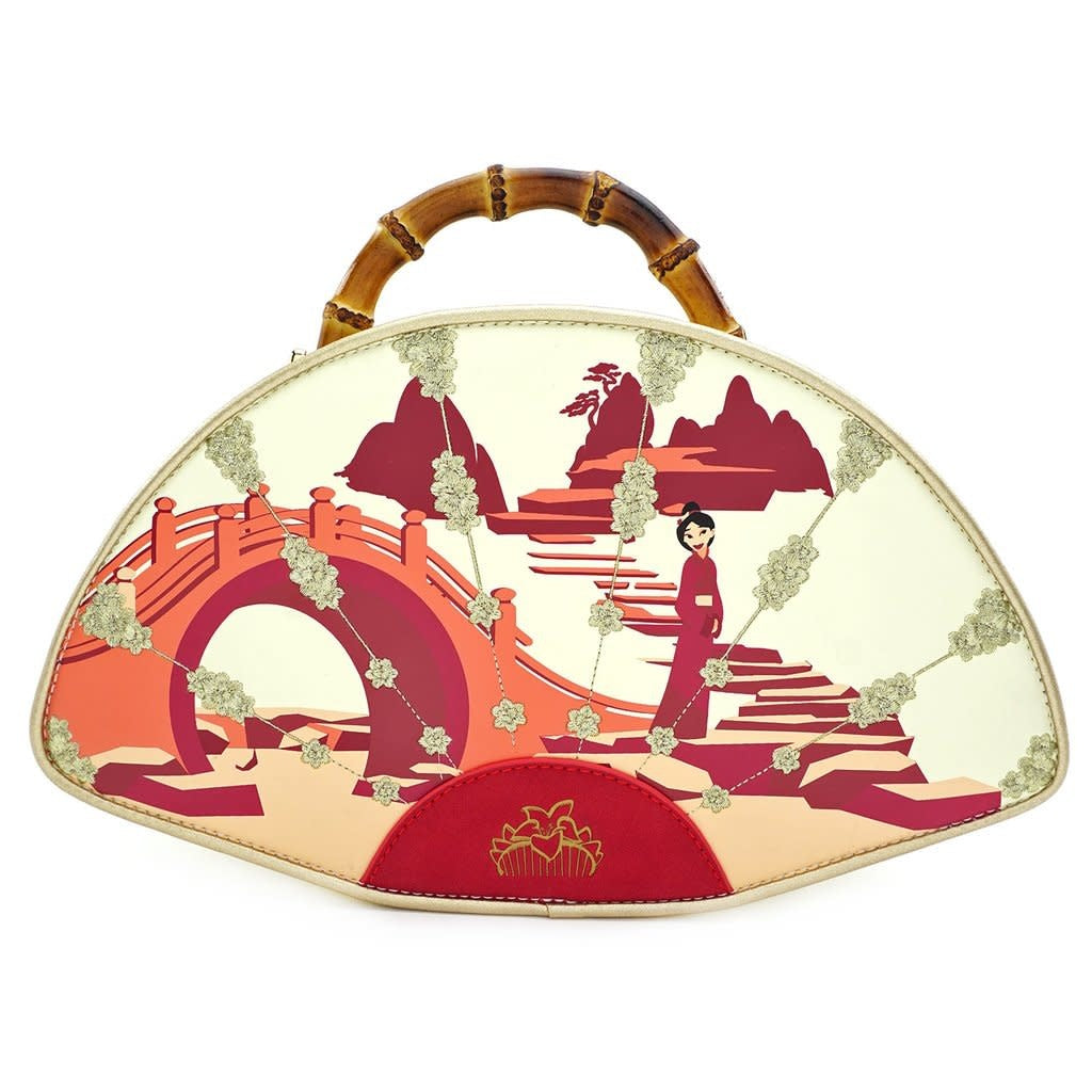 Loungefly Mulan Bamboo Handle Fan Handbag