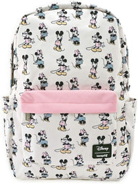 Loungefly Pastel Minnie Mickey Nylon Backpack