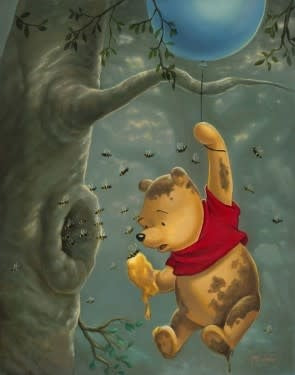 Pooh's Sticky Situation