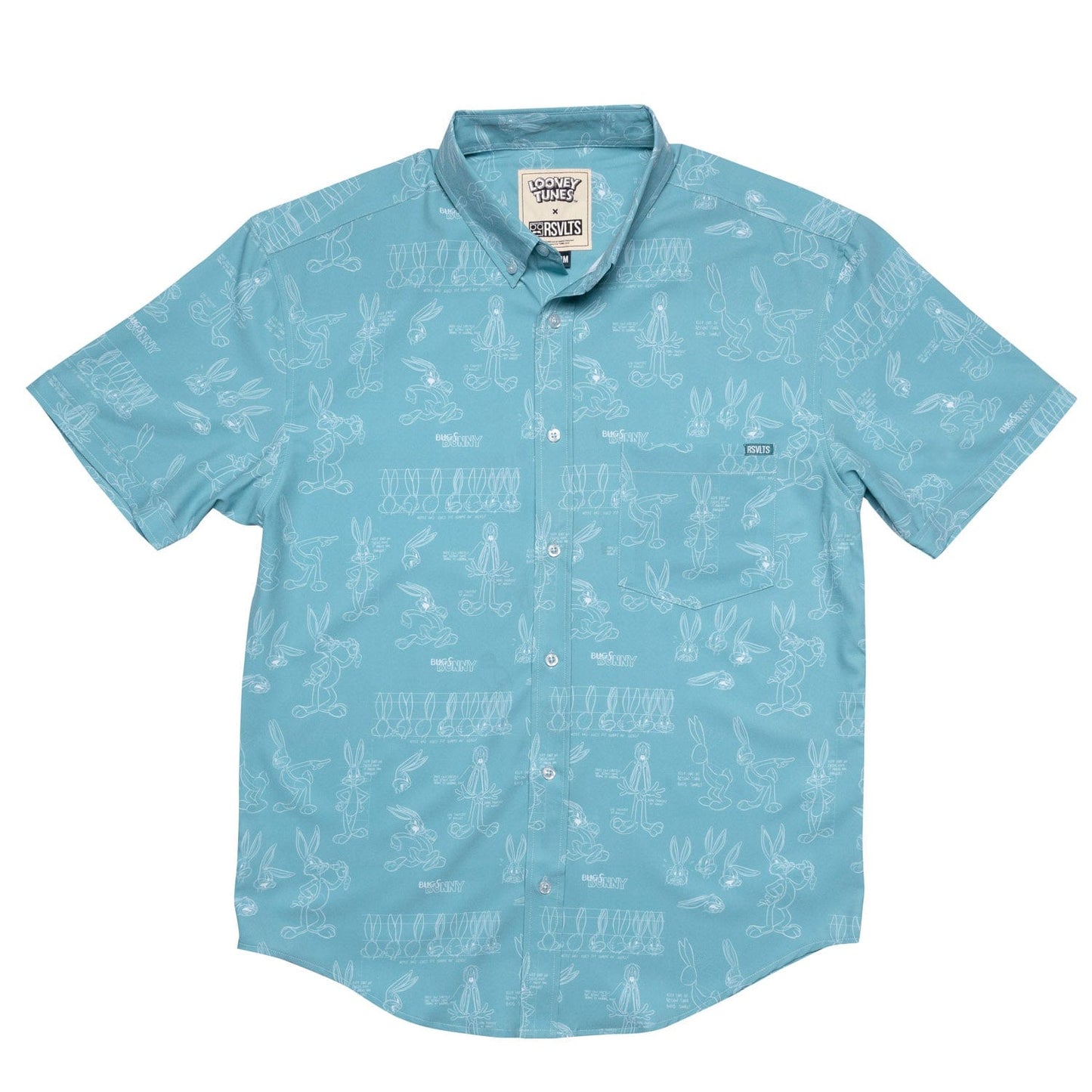 RSVLTS Bunny Blueprints Short Sleeve Shirt