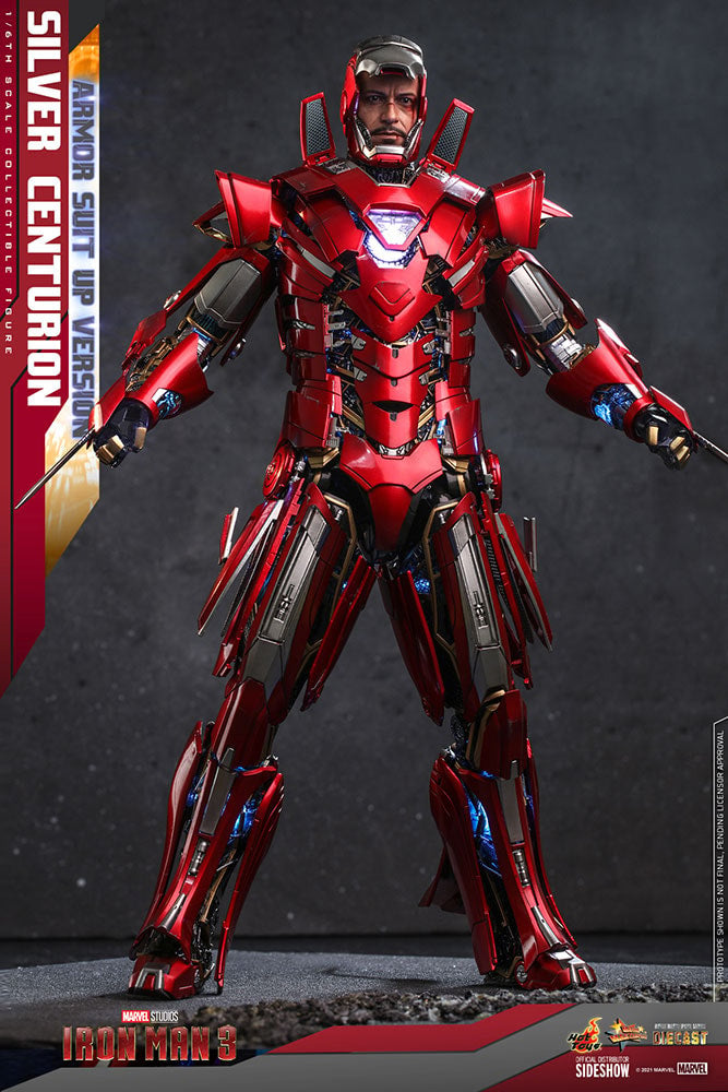 Iron Man 3 Silver Centurion Suit up 1:6 Scale