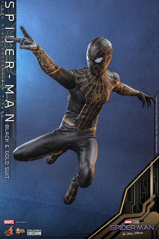 Spider Man 1:6 No Way Home Black/Gold Figure