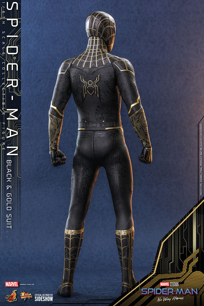 Spider Man 1:6 No Way Home Black/Gold Figure