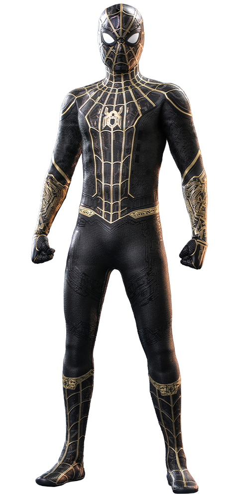 Spider Man 1:6 No Way Home Black/Gold Figure