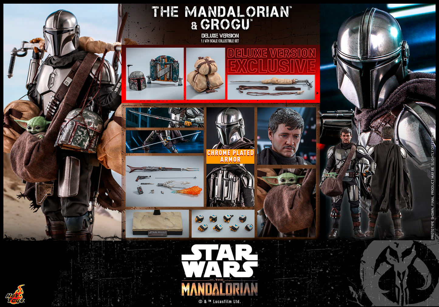 The Mandalorian And Grogu (Deluxe Version) 1:6 Scale Figure