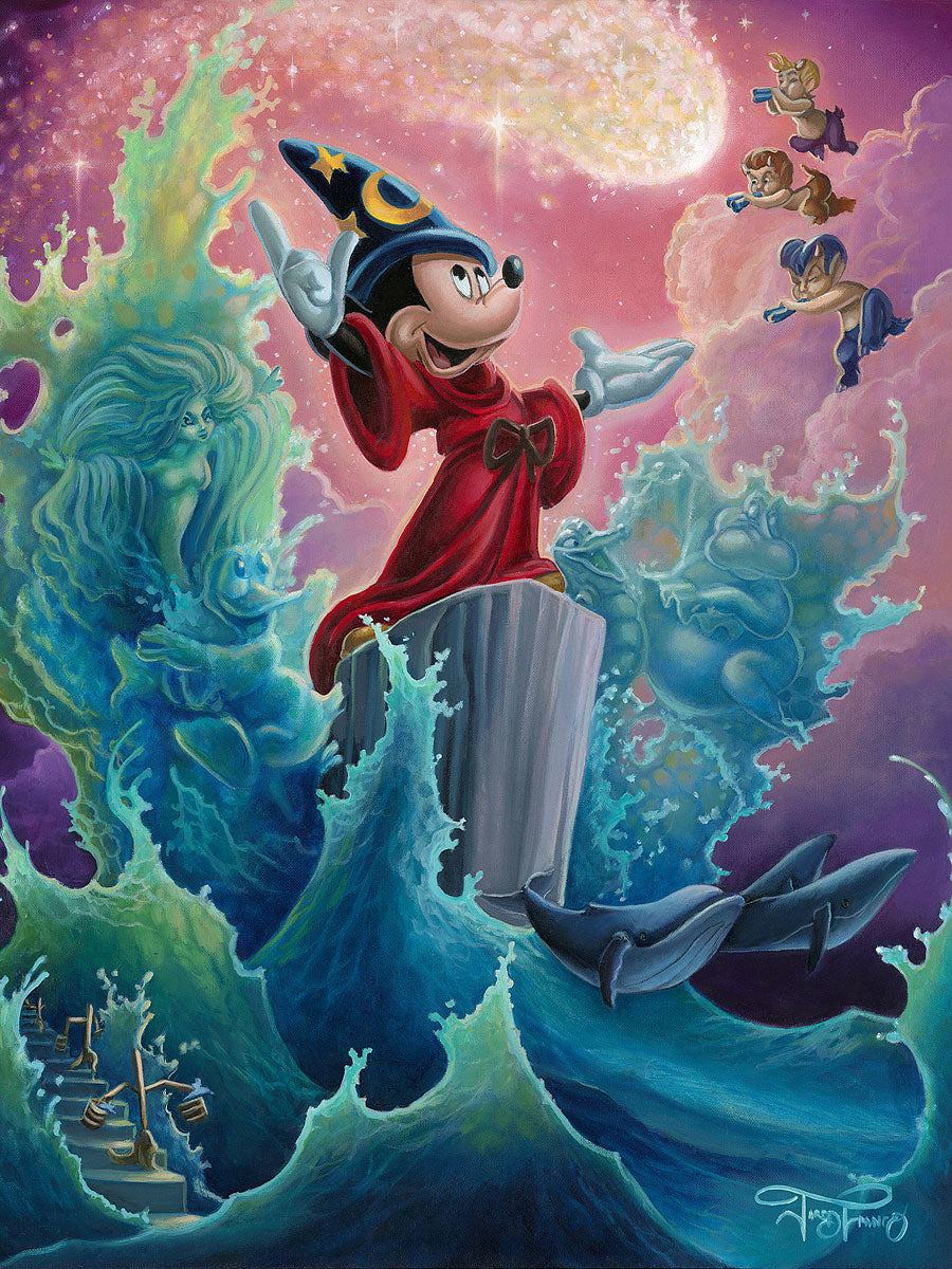 The Sorcerer's Finale -  Disney Treasure On Canvas